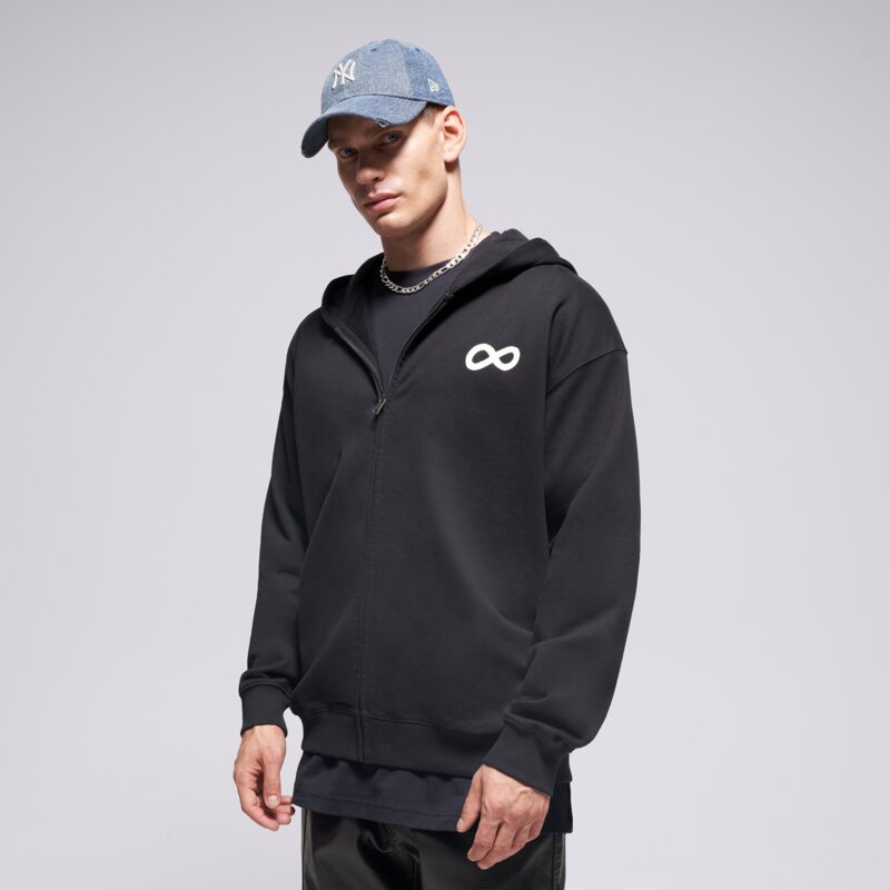 PROSTO DŽEMPERIS UŽSEGAMAS   ZIP HOODIE INFINITY BLACK